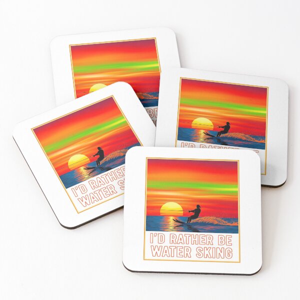Item preview, Water Skiing Sunset Vintage Design designed and sold by Pollock.