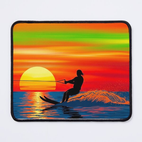 Item preview, Water Skiing Sunset Vintage Design designed and sold by Pollock.