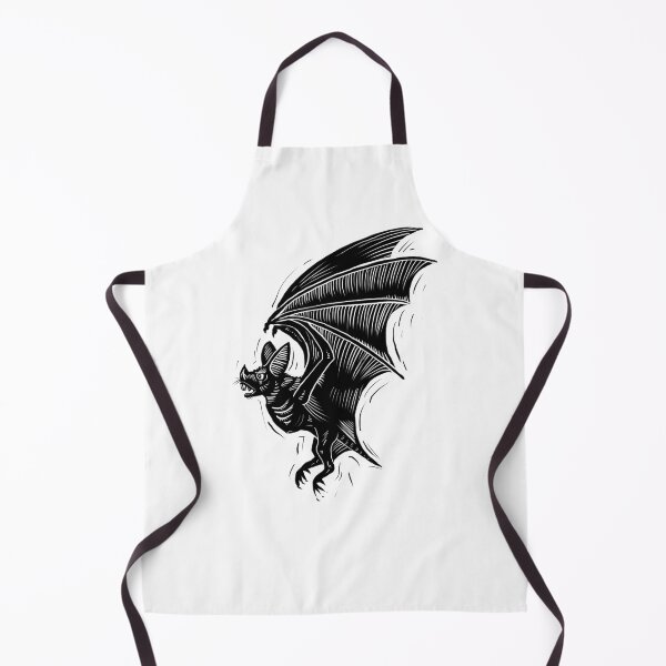 Item preview, Vampire bat digital woodcut illustration tribal tattoo designed and sold by Magpye.
