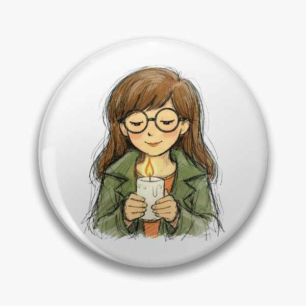 Item preview, DARIA MORGENDORFFER WITH LIT CANDLE designed and sold by LIS AND MELIVERSO.