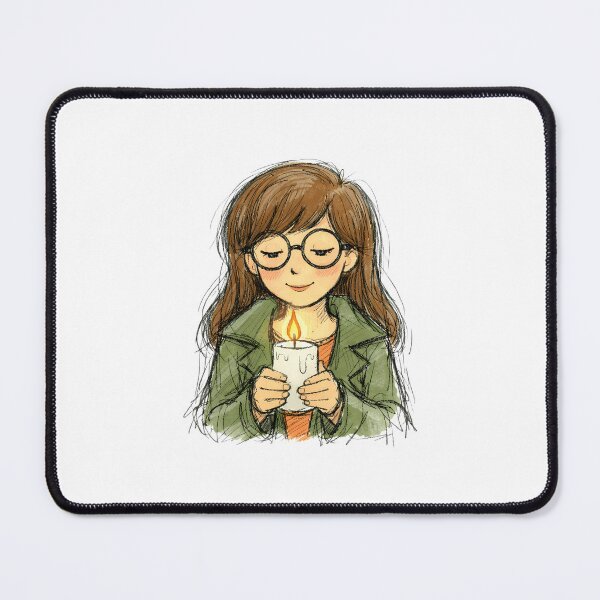 Item preview, DARIA MORGENDORFFER WITH LIT CANDLE designed and sold by LIS AND MELIVERSO.