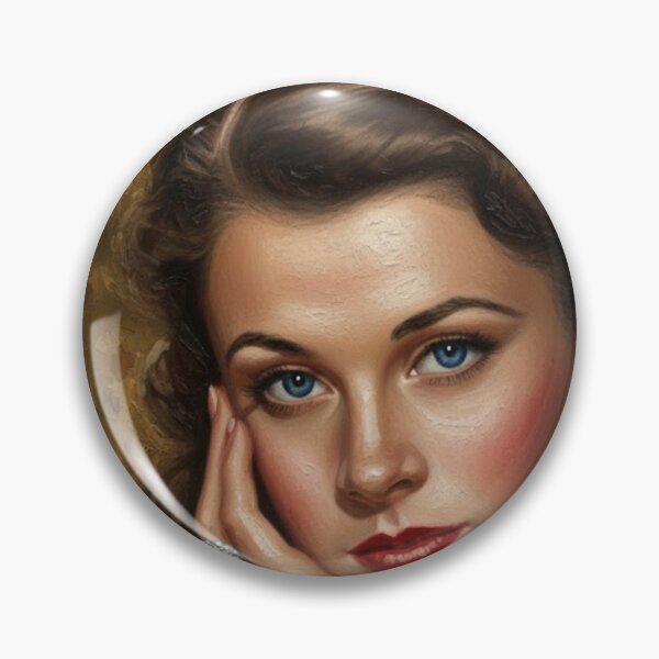 Item preview, The Scarlett Muse: Vivien Leigh Classic Glamour Impasto Portrait designed and sold by Art's Diner.