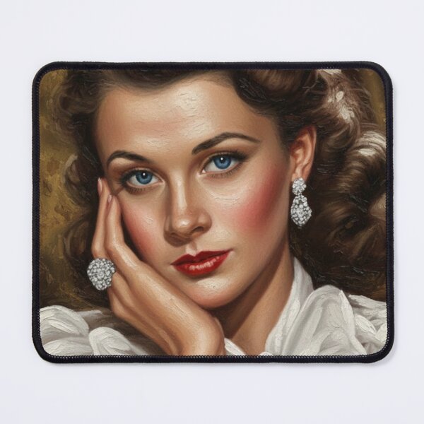 Item preview, The Scarlett Muse: Vivien Leigh Classic Glamour Impasto Portrait designed and sold by Art's Diner.