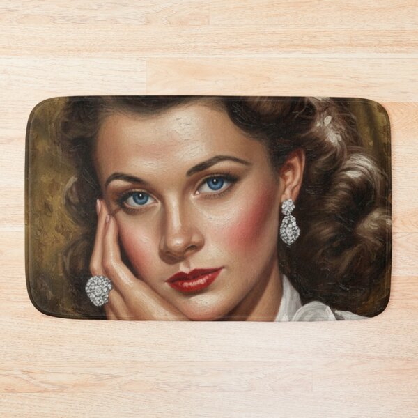Item preview, The Scarlett Muse: Vivien Leigh Classic Glamour Impasto Portrait designed and sold by Art's Diner.
