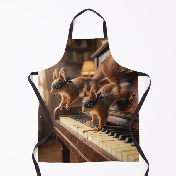 Item preview, Red Squirrel Bandits Play Piano designed and sold by Tridentulus.