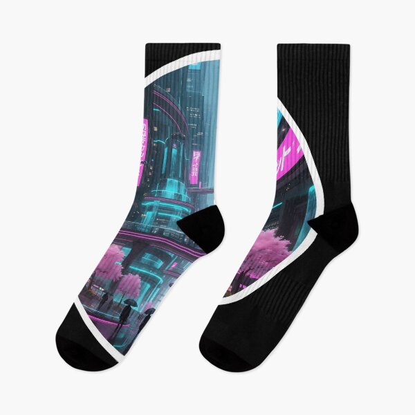 Item preview, Cyberpunk City: Cherry Blossom Rain. designed and sold by VirtualRealPicture.