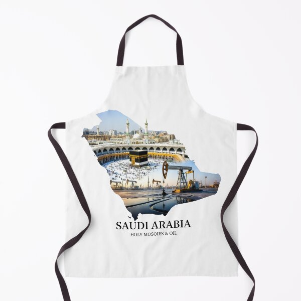 Item preview, Saudi Arabia Map Holy Mosques and Oil Heritage Art designed and sold by AbulailArt.