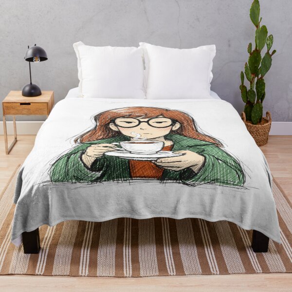 Item preview, DARIA MORGENDORFFER WITH COFFEE CUP designed and sold by LIS AND MELIVERSO.