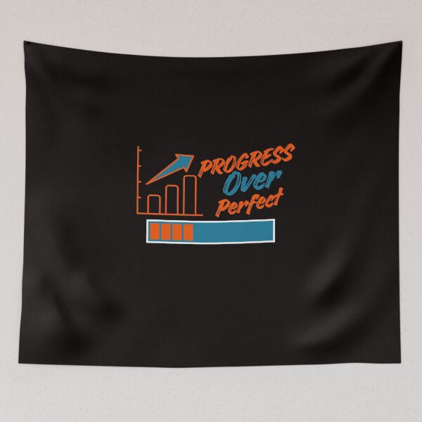 Item preview, Progress Over Perfect Motivational T-Shirt, Inspirational Quote Graphic Tee designed and sold by MoodFit2026.