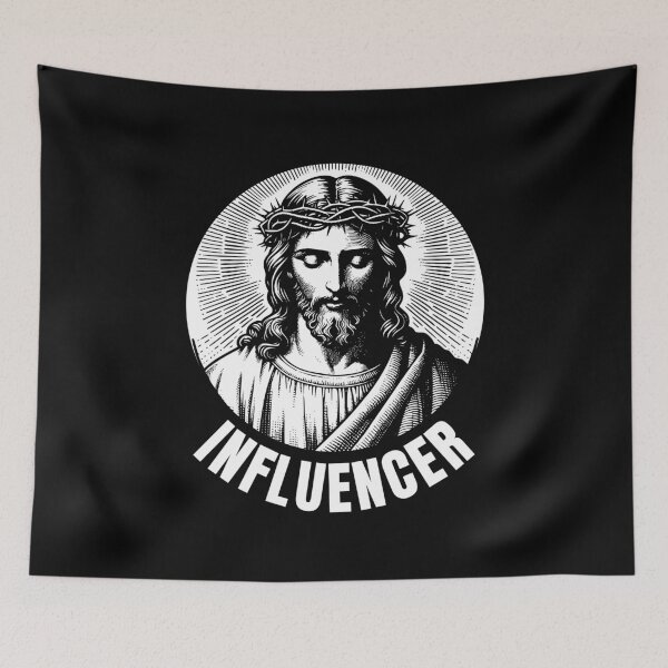 Item preview, Jesus Influencer Love God Christian Faith Bible Church Cross Resurrection Easter designed and sold by DogLover332.