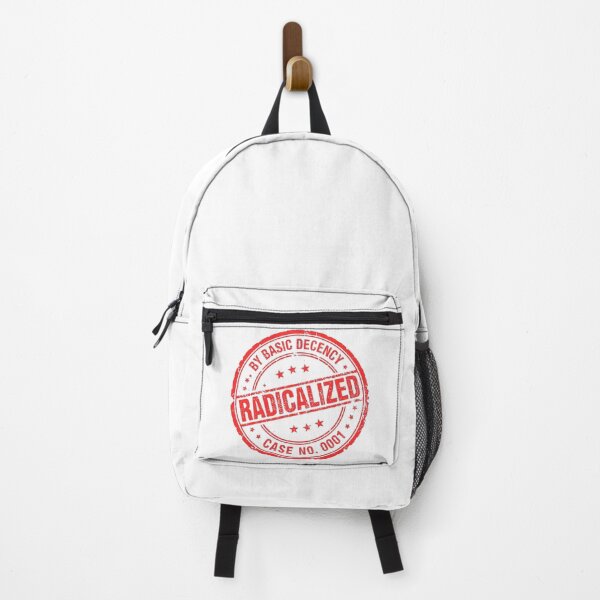 Item preview, Radicalized by Basic Decency Stamp Shirt – Bold Statement Typography Design designed and sold by EchoPrint Co..