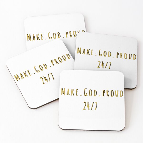 Item preview, Make God Proud 24/7  Faith Motivation Graphic designed and sold by FFPrints.