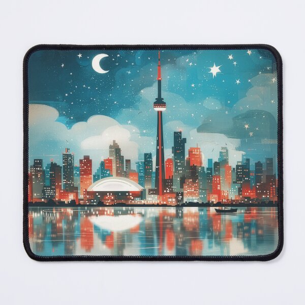 Item preview, Starlit Toronto Skyline Reflections designed and sold by Dusk Atelier.
