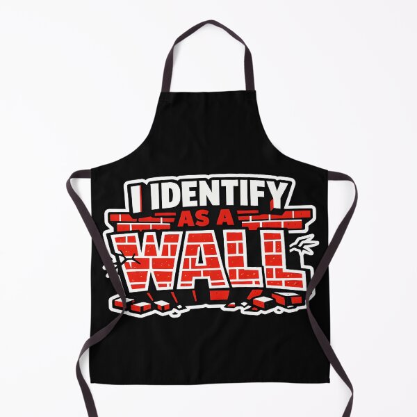 Item preview, I Identify As A Wall | Absurd Funny Sarcastic Identity Risograph T-Shirt designed and sold by WAUZ.