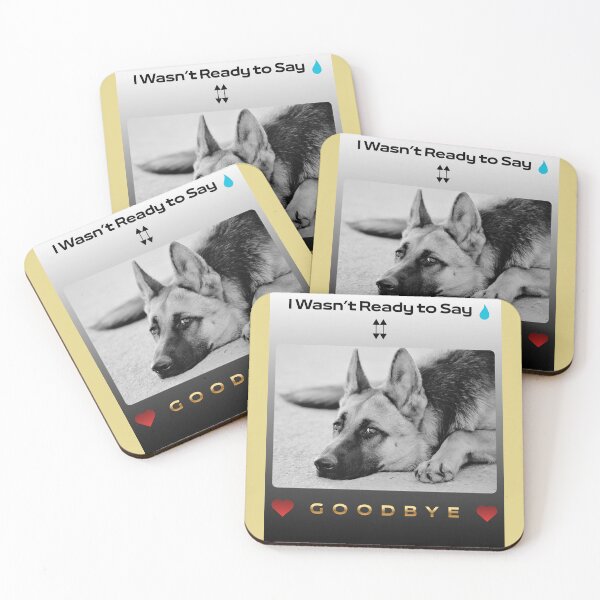 Item preview, In Loving Memory German Shepherd – I Wasn’t Ready to Say Goodbye designed and sold by InkWaveX.