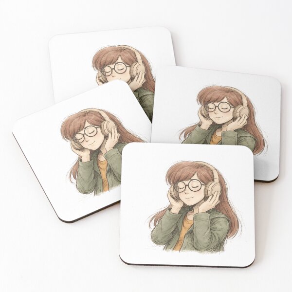 Item preview, DARIA MORGENDORFFER WITH WIRELESS HEADPHONES designed and sold by LIS AND MELIVERSO.