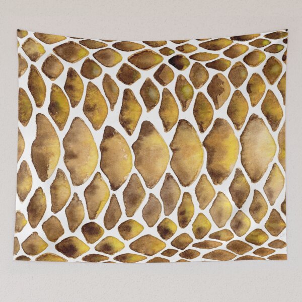 Item preview, Watercolor brown snake designed and sold by Ana Gorozpe.