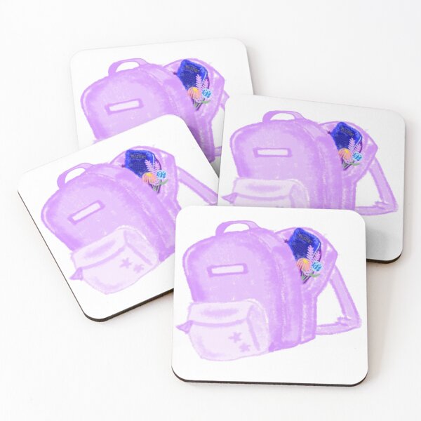 Item preview, Purple Travel Passport Flower Stuffed Backpack Hand Drawn Art designed and sold by Kaydoodled.