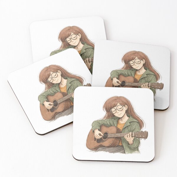 Item preview, DARIA MORGENDORFFER WITH ACOUSTIC GUITAR designed and sold by LIS AND MELIVERSO.