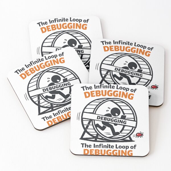 Item preview, The Infinite Loop Of Debugging Funny Programmer designed and sold by Zenith Design.