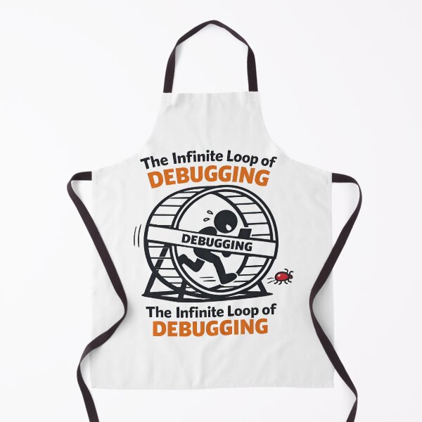 Item preview, The Infinite Loop Of Debugging Funny Programmer designed and sold by Zenith Design.