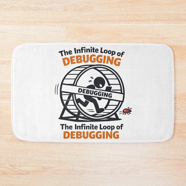 Item preview, The Infinite Loop Of Debugging Funny Programmer designed and sold by Zenith Design.