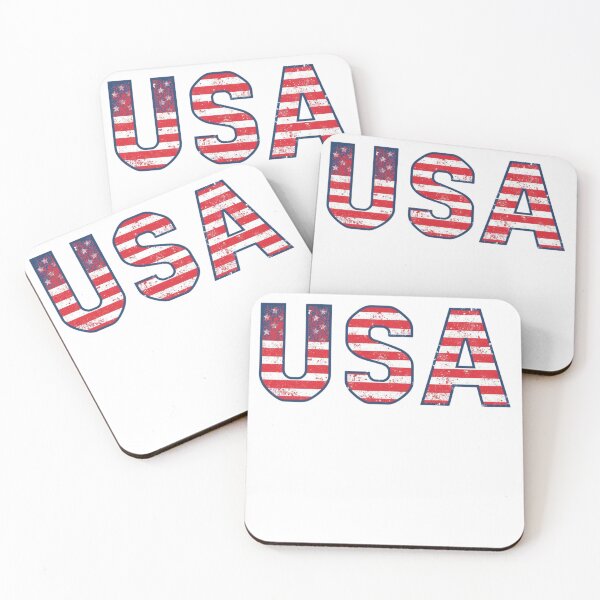 Item preview, USA Flag Letters – Patriotic Vintage Design designed and sold by Riksop.
