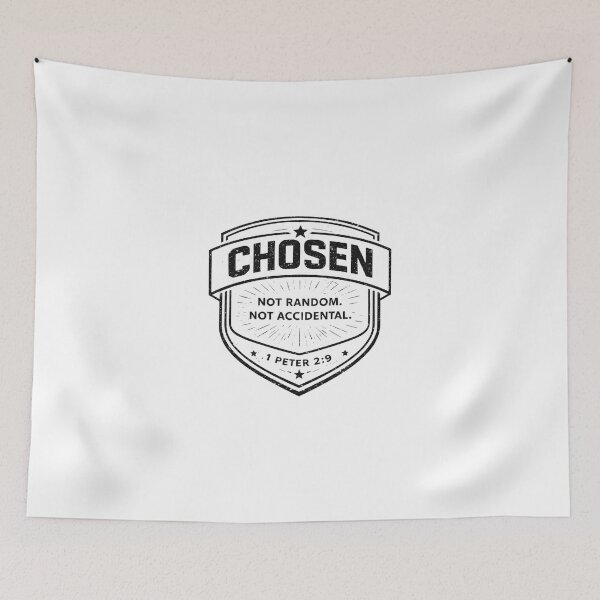 Item preview, Chosen 1 Peter 2:9 Not Random Not Accidental – Christian Identity Declaration designed and sold by astersgraphics.
