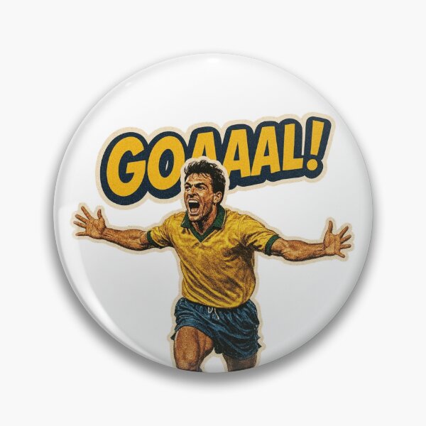 Item preview, GOAAAL! Retro Football Celebration Sticker designed and sold by BuiltFor90.