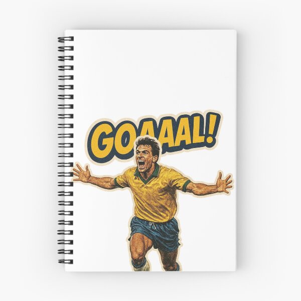 Item preview, GOAAAL! Retro Football Celebration Sticker designed and sold by BuiltFor90.
