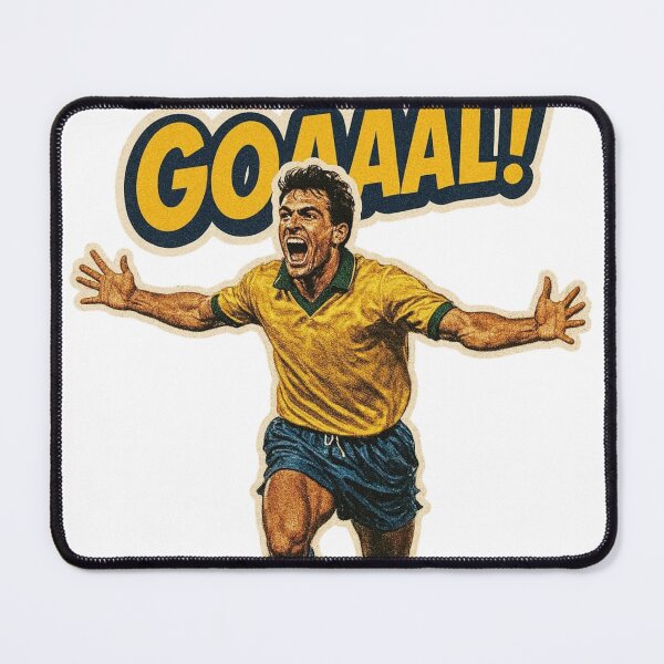 Item preview, GOAAAL! Retro Football Celebration Sticker designed and sold by BuiltFor90.