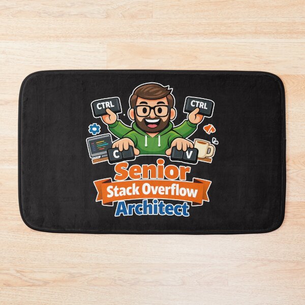 Item preview, Senior Stack Overflow Architect Funny Developer designed and sold by Zenith Design.