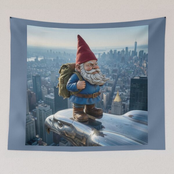 Item preview, Garden Gnome on a Chrysler Building Eagle designed and sold by Tridentulus.