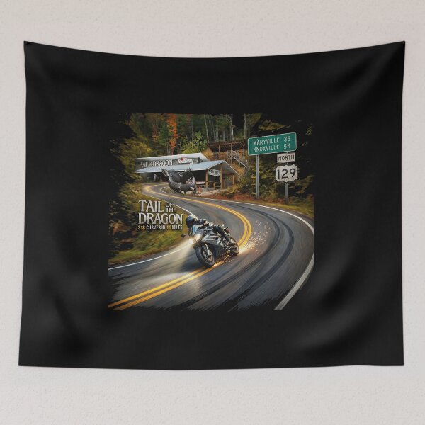 Item preview, Tail of the Dragon Legendary Driving Road Illustration designed and sold by enzoade.