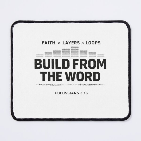 Item preview, Build From The Word – Colossians 3:16 Christian Creative Statement designed and sold by astersgraphics.