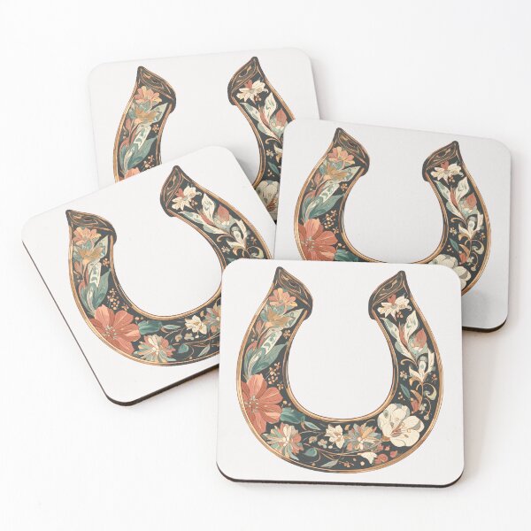 Item preview, Horse shoe with flowers luck charm designed and sold by MendaciousMina.