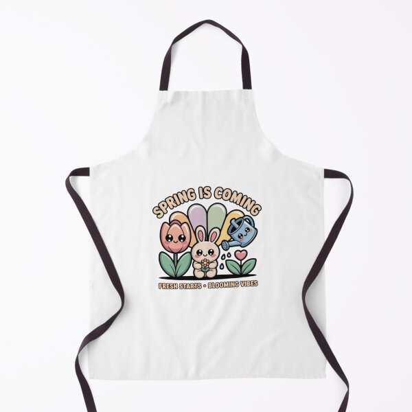 Item preview, Spring Is Coming Kawaii Bunny T-Shirt – Cute Floral Easter Gift for Spring Lovers & Pastel Aesthetic Fans designed and sold by GemBob Creations.