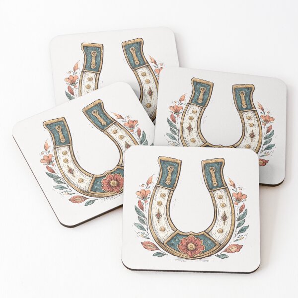 Item preview, Horse shoe with flowers luck charm designed and sold by MendaciousMina.