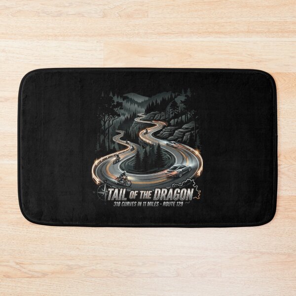 Item preview, Tail of the Dragon Motorcycle Paradise Illustration designed and sold by enzoade.