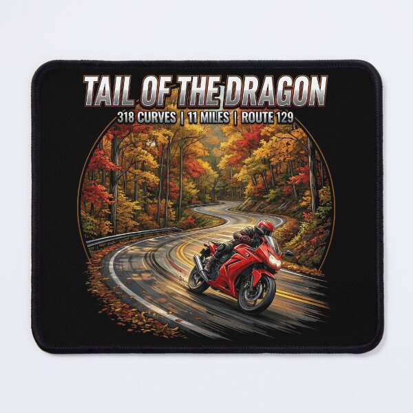 Item preview, Tail of the Dragon Driving Legend Route 129 Artwork designed and sold by enzoade.