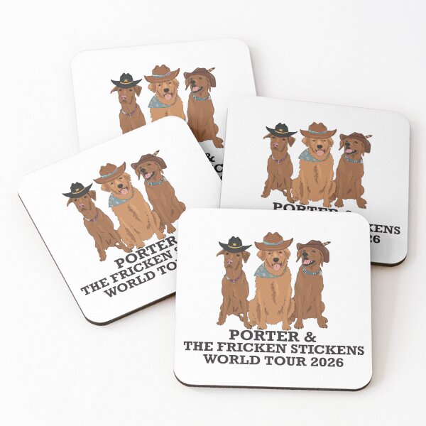 Item preview, Porter & the fricken stickens designed and sold by Wilder Blue Studio.