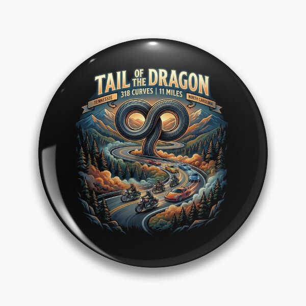 Item preview, Tail of the Dragon 318 Turns Performance Road Artwork designed and sold by enzoade.