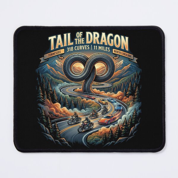 Item preview, Tail of the Dragon 318 Turns Performance Road Artwork designed and sold by enzoade.