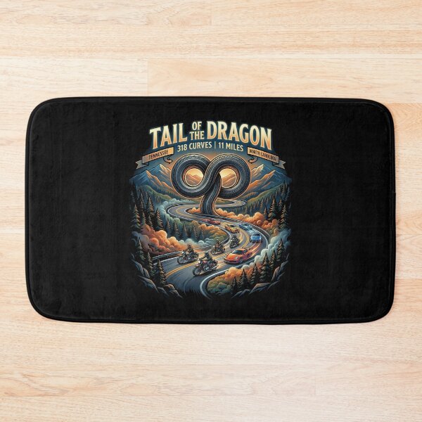 Item preview, Tail of the Dragon 318 Turns Performance Road Artwork designed and sold by enzoade.