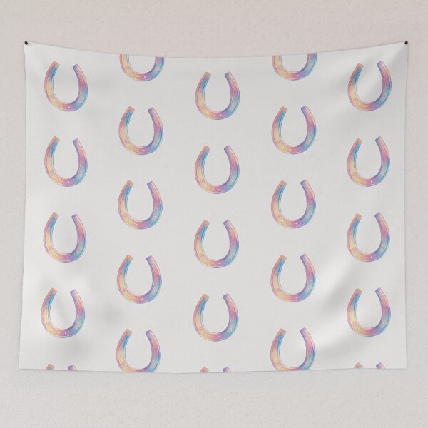 Item preview, Pastel rainbow horse shoe good luck charm designed and sold by MendaciousMina.