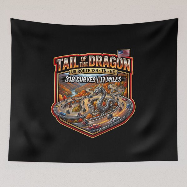 Item preview, Tail of the Dragon Appalachian Mountain Road Design designed and sold by enzoade.