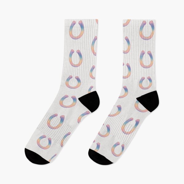 Item preview, Pastel rainbow horse shoe good luck charm designed and sold by MendaciousMina.