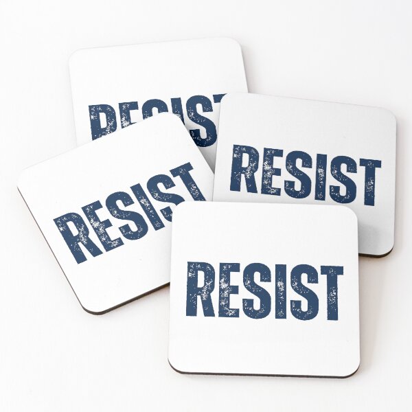 Item preview, Resist Political Activism Distressed Typography Design designed and sold by EchoPrint Co..