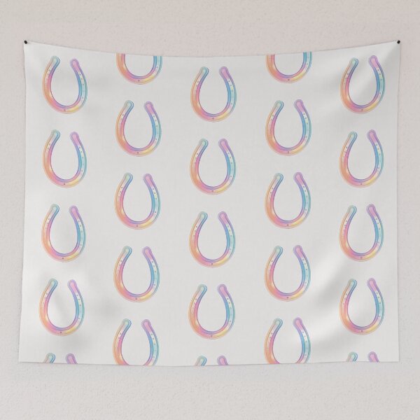 Item preview, Pastel rainbow horse shoe good luck charm designed and sold by MendaciousMina.