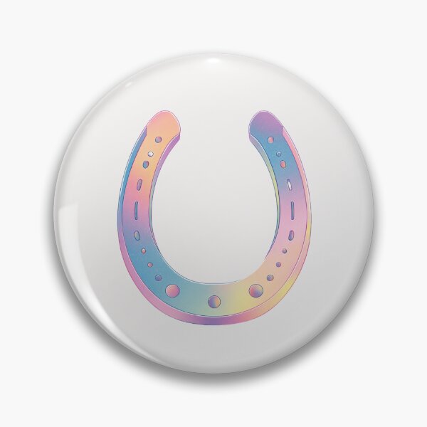 Item preview, Pastel rainbow horse shoe good luck charm designed and sold by MendaciousMina.